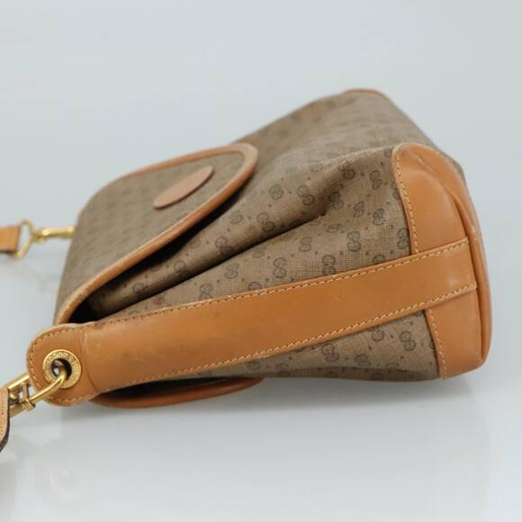 GUCCI Micro GG Supreme Shoulder Bag Pvc Beige Gold - Picture 4 of 16